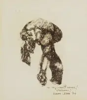 Ezrom Legae, To be a Slave?? Never!! (Personal), charcoal on paper
