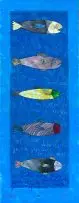 Breyten Breytenbach, Boekdoek Lappesait 4, mixed media on canvas