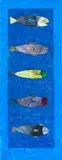 Breyten Breytenbach, Boekdoek Lappesait 4, mixed media on canvas