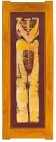 Cecil Skotnes, Standing Figure, carved, incised and painted wood