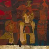 Lucky Sibiya, Celebration, oil on canvas