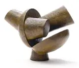 Seated Figure, maquette by Edoardo Villa, bronze with brown patina, sold Nov 2018