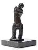 Sydney Kumalo, Hugging Nude, bronze on a granite base