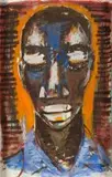 Gerard Sekoto, Young Man, gouache on card