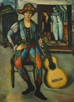 Celso Lagar Arroyo, Comédiens de Foire, oil on canvas