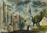 John Piper, Shadwell Park, mixed media on paper