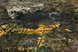 John Piper, The Coast at Goodwick, mixed media on paper