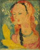 Alexis Preller, Primavera II, oil on gypsum