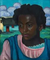 Maggie Laubser, Leentjie, oil on board