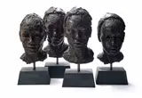 Lionel Smit, Small Malay Girl with Holes; Crackhead; Submerge; Broken Submerge, four, bronze