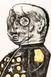 William Kentridge, General, hand-painted engraving