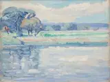 Op Doringpoort by Jacobus Hendrik Pierneef, oil on canvas board, sold Nov 2018