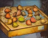 Alexis Preller, A Box of Mangoes, oil on canvas