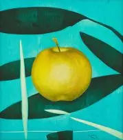 Alexis Preller, Apple II, intaglio, oil on fibreglass