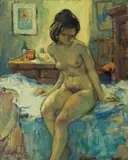 Nude by Alexander Rose-Innes, oil on canvas, sold Jun 2018