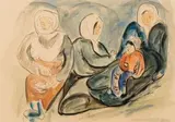 Irma Stern, Arab Women and Child