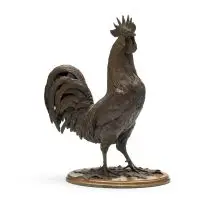 Rooster by Robert Leggat, bronze, sold Jun 2018