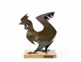 George Jaholkowski, Galletto, copper with a green patina