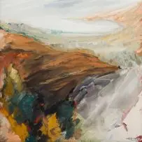 Manolis Calliyannis, Paysage d'été, Paris, oil on canvas