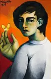Johannes Meintjes, Boy with Yellow Butterfly
