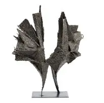 Wilfred Delporte, Flight Form, bronze with a black patina