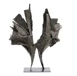 Wilfred Delporte, Flight Form, bronze with a black patina