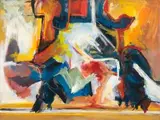 Fred Schimmel, Abstract #1065, oil on canvas