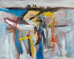 Fred Schimmel, Abstract #1124, mixed media