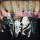 George Boys, Blush Pink and Blue Abstract