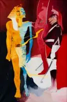 Aileen Lipkin, Guard of Honour, oil on canvas
