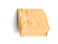 Clive van den Berg, Two in Bed and Space for a Ghost, carved yellow jelutong wood