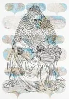 Conrad Botes, Foreign Body, lithograph and collage