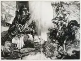 Untitled (The Watchers) by Diane Victor, etching and aquatint, offered Jun 2018