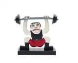 Norman Catherine, Body-Builder Wearing Red Shorts, carved and painted wood