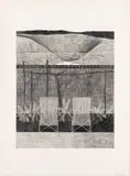 Walter Oltmann, Garden Chairs II, pencil on paper