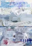 Terence King, Littoral, acrylic on paper