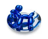 Balloon Dog (Blue) by Jeff Koons, 2002, chrome-glazed porcelain, offered Jun 2018