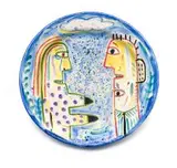 Norman Catherine, Girl Meets Boy, ceramic plate