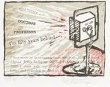 William Kentridge, 6 Russian Writers, six, 1989, colour silkscreen prints