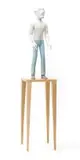 Conrad Botes, Waiting for a Miracle, carved and painted Jacaranda wood