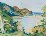Irma Stern, Near Amanzimtoti, gouache on paper