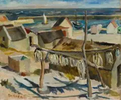 Old Harbour, Hermanus by Maud Sumner, oil on canvas, sold Jun 2018