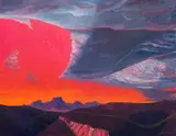 Erik Laubscher, Sunset, Ceres, oil on canvas