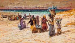 Adriaan Boshoff, It Was a Good Day, oil on board