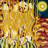 Jack Heath, Veld Phoenix, enamel with sand on board
