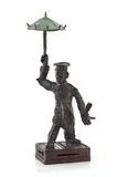 David Brown, The Doorman, bronze with a dark brown and green patina