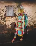 Leonce Raphael Agbodjelou, Egungun Masquerades VII, 2015, pigment ink on HP premium satin photographic paper, dibonded