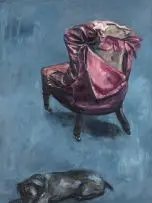 Stoel en Hond by Johann Louw, oil on canvas, sold Feb 2018