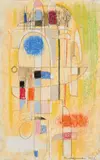 Max Ackermann, Ohne Titel, Pastell auf Maschinenbütten