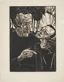 Spaziergang by Erich Heckel, Holzschnitt auf Japan, sold Nov 2015